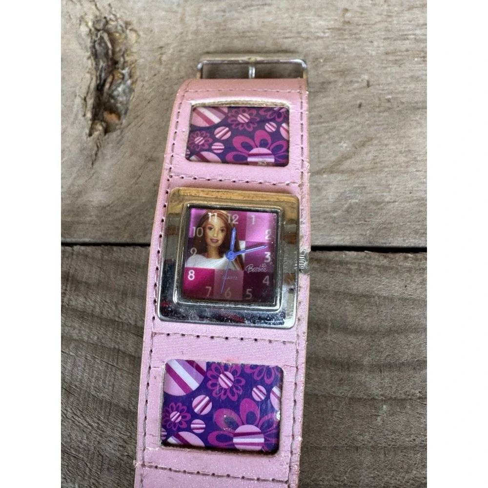 Vintage‎ Barbie Cuff Watch With Picture Inserts. Untested In Fair Condition